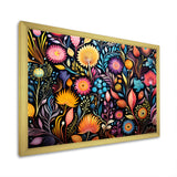 Coral Marine Treasures pattern - Coral Living Room Wall Art