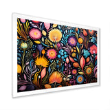 Coral Marine Treasures pattern - Coral Living Room Wall Art