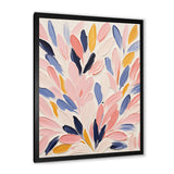 Pink and blue Seabed coral floral - Coral Bedroom Wall Art