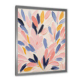 Pink and blue Seabed coral floral - Coral Bedroom Wall Art