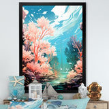 Pop Art Seabed coral Spectacle - Coral Canvas Wall Art