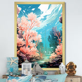 Pop Art Seabed coral Spectacle - Coral Canvas Wall Art