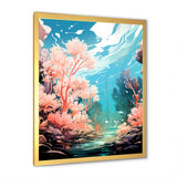 Pop Art Seabed coral Spectacle - Coral Canvas Wall Art