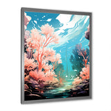 Pop Art Seabed coral Spectacle - Coral Canvas Wall Art