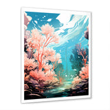 Pop Art Seabed coral Spectacle - Coral Canvas Wall Art