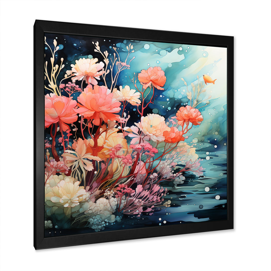 Romantic underwater Coral Paradise - Coral Wall Decor