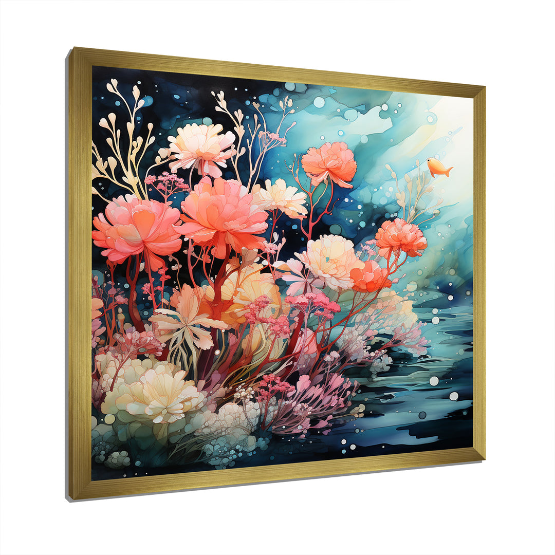 Romantic underwater Coral Paradise - Coral Wall Decor