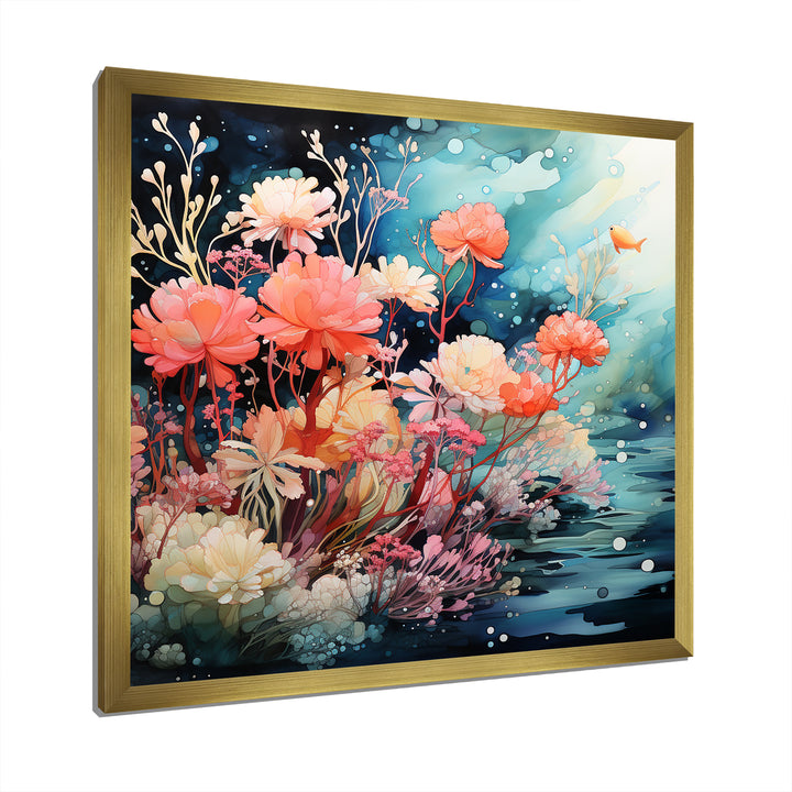 Romantic underwater Coral Paradise - Coral Wall Decor