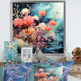 Romantic underwater Coral Paradise - Coral Wall Decor