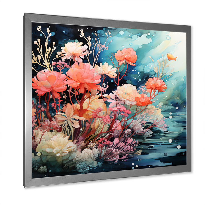 Romantic underwater Coral Paradise - Coral Wall Decor