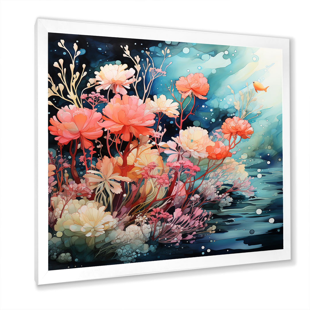 Romantic underwater Coral Paradise - Coral Wall Decor