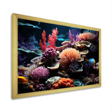 Tranquility coral Reef Serenity - Blue Coral Wall Art