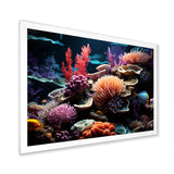 Tranquility coral Reef Serenity - Blue Coral Wall Art