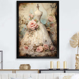 Vintage Fashion dress elegance II - Fashion Canvas Wall Art