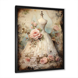 Vintage Fashion dress elegance II - Fashion Canvas Wall Art