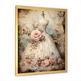 Vintage Fashion dress elegance II - Fashion Canvas Wall Art