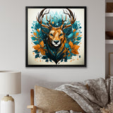 Tranquil Graze Deer in Nature - Deer Bedroom Wall Art