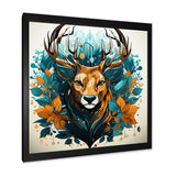 Tranquil Graze Deer in Nature - Deer Bedroom Wall Art