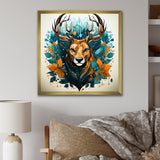 Tranquil Graze Deer in Nature - Deer Bedroom Wall Art