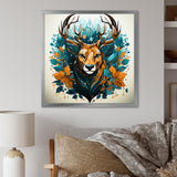 Tranquil Graze Deer in Nature - Deer Bedroom Wall Art