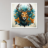 Tranquil Graze Deer in Nature - Deer Bedroom Wall Art
