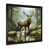 Noble Buck Deer Portrait - Deer Canvas Wall Art