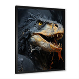 Grey Raptor Dinosaur - Dinosaur Wall Decor