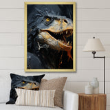 Grey Raptor Dinosaur - Dinosaur Wall Decor