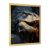 Grey Raptor Dinosaur - Dinosaur Wall Decor