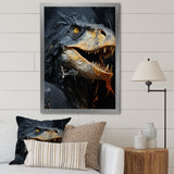 Grey Raptor Dinosaur - Dinosaur Wall Decor