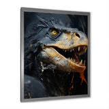 Grey Raptor Dinosaur - Dinosaur Wall Decor