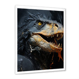 Grey Raptor Dinosaur - Dinosaur Wall Decor