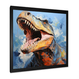 Blue dinosaur hunters - Dinosaur Wall Art Prints