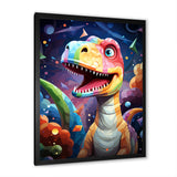 Cubist cute dinosaur for kids - Dinosaur Bedroom Wall Art