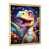 Cubist cute dinosaur for kids - Dinosaur Bedroom Wall Art