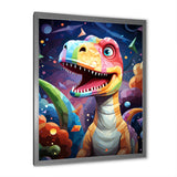 Cubist cute dinosaur for kids - Dinosaur Bedroom Wall Art