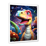 Cubist cute dinosaur for kids - Dinosaur Bedroom Wall Art