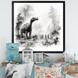 Impressionist Mesozoic pre historic landscape - Dinosaur Wall Art Prints