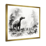 Impressionist Mesozoic pre historic landscape - Dinosaur Wall Art Prints