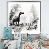Impressionist Mesozoic pre historic landscape - Dinosaur Wall Art Prints