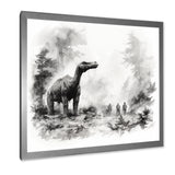 Impressionist Mesozoic pre historic landscape - Dinosaur Wall Art Prints