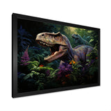 Prehistoric Velociraptors in the jungle - Dinosaur Home Decor Art