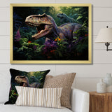 Prehistoric Velociraptors in the jungle - Dinosaur Home Decor Art