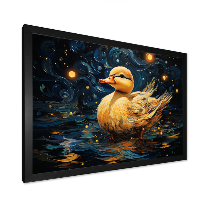 Yellow duck starry night wonders - Duck Wall Decor