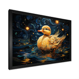 Yellow duck starry night wonders - Duck Wall Decor