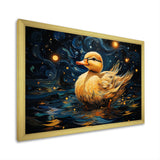 Yellow duck starry night wonders - Duck Wall Decor