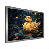 Yellow duck starry night wonders - Duck Wall Decor