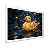Yellow duck starry night wonders - Duck Wall Decor