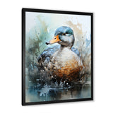 Blue duck by the lake - Duck Wall Art Prints