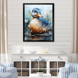 Blue Duck Aquarelle Avian - Duck Wall Art Prints